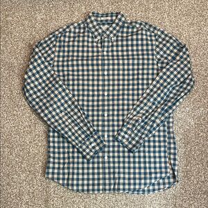 J. Crew Men’s Gingham Long Sleeve Button Down Shirt